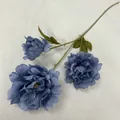 Fiore artificiale blu foschia ramo singolo peonia matrimonio decorazione casa accessori floreali. - Peonia cappuccino