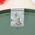 Pequeñas bolsas de PVC con autocierre para joyas, pack de 20 para anillos. - 4x6cm (20 Piezas/Paquete)