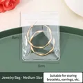 Paquete de 10 bolsas transparentes de PVC para guardar joyas con cierre de 8x6cm - 6x8cm (20 Piezas/Paquete)