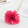 Fiore di Gerbera Artificiale Stelo Corto Rosa Decorazione per la Casa Composizione - Rosso rosa