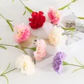 Artificial single carnation variant, silk flower for Mother's Day gift and home decor. - High Quality Carnation / White