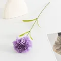 Fleur artificielle oeillet violet tige seule fausse fleur pour decoration interieure cadeau - Œillet de Haute Qualité / Violet