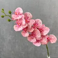 Pink spotted artificial 3D orchid flower branch, perfect for home decor, wedding and party styling. - Gala Pink