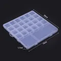 Clear plastic storage box with multiple compartments for DIY crafts, beads, and small accessories. - 26-Grid Box