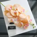 Ποιτικό μπουκέτο τεχνητών λουλουδιών phalaenopsis latex 3D για διακόσμηση σαλονιού. - Σιταρί