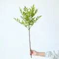 Artificial Nandina bamboo single branch green fake plant for home indoor decor 78cm - Nandina Small Single Branch Green / Green