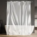 Waterdichte matte douchegordijn voor badkamer, PEVA dikke semi-transparante scheidingswand. - Gematteerd Halftransparant