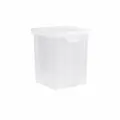 Scatola di immagazzinaggio per spezie in plastica trasparente, contenitore medio quadrato. - Taglia M