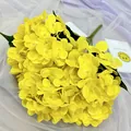 Stunning yellow artificial hydrangea bouquet for home decor, wedding and floral arrangements. - Yellow