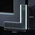 Transparent soft L-shaped corner protector for table and window safety, 4.5cm x 4.5cm - Window Style / Set of 4