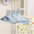 Durable light blue non-slip nano-dipped metal clothes hangers for household drying - Kids / 31g (ai-10 Pieces/Pack) / Light Blue