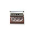 Vintage wooden typewriter shaped memo clip for desk decoration and photo holding - Retro Typewriter Style (Brown) / 1 Piece
