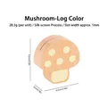 Handcrafted wooden mushroom memo holder photo clip in natural finish for office - Mushroom / Natural Wood Color