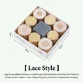 Lace pattern wooden stamp set with ink pad for DIY scrapbooking - Lace Set Stamp (150 Pieces)