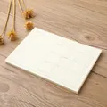 Minimalist cream weekly planner notepad with tearable sheets on a rustic wooden desk - Minimalist Off-White / 50 Sheets / Weekly Plan Style