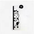 Acrylic computer monitor memo board with cute cartoon cow design for sticky notes - Cow Right Side / Clear