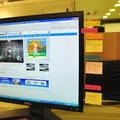 Transparent acrylic computer monitor side message board with colorful sticky notes - Vintage Right Side/500 Pieces / Clear
