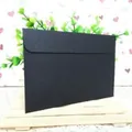 Sobre retro de papel kraft negro para postales, diseño sencillo sin impresión para cartas - Estilo A-107 / Negro