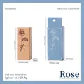 Artistic rose floral wooden stamp with blue box packaging for DIY hand account decor - Rose