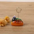 Simpatica clip per appunti e portafoto in resina a forma di taco gatto per scrivania - Gatto Nero Hot Dog