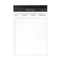 Minimalist business daily planner notepad with black header and tearable to-do list pages - Todo List Style (400 Books/Box)