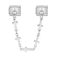Maglia per bracciale Italian Charm in acciaio inossidabile con catenella a croci - Stile Ciondolo a Croce (ICG771-1) / Croce d'Argento (ICG771-1)