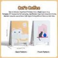 Wooden cat-themed message clip and photo holder for adorable office desktop decor - Cat Coffee Style (400 Pieces Per Item)