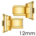 Connettore per cinturino in acciaio oro per Mi Band Pro e Redmi Band, larghezza 12mm - Compatibile con Redmi 4/5/6 - Mi Band 8/9/10 Pro / 12mm / Colore Oro Integrale