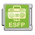 ESFP MBTI personality series green stainless steel DIY modular bracelet charm link - ESFP Performer (JFAA0021-1) / Silver