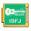 ISFJ personality MBTI green musical charm link for DIY stainless steel bracelets - ISFJ Defender (JFAA0028-2) / Gold