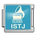 ISTJ personality MBTI stainless steel charm for DIY Italian modular bracelet - ISTJ Logistician (JFAA0030-1) / Silver