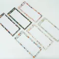 Six floral magnetic to-do list notepads with checkboxes on white background - Set of 6 / Mixed Floral