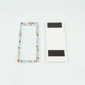 Magnetic floral notepad with 50 tear-off checklist sheets for fridge memo - 50 Pages/Pack / Pale Blue Floral