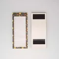 Floral magnetic notepad with checklist for daily list making and task planning organization - 50 Pages/Pack / Dark Yellow Floral