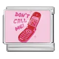 Charm italiano telefono rosa per bracciali modulari DIY in acciaio inox - Stile Telefono Vintage (ICP-JC246-1)