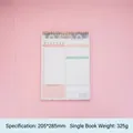 Carnet de notes à spirales pastel arc-en-ciel, planificateur quotidien, 50 feuilles, 205x285mm - 205x285 (50 Feuilles) / Arc-en-ciel
