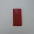 Couverture de carnet rouge mince pour ensemble de notes adhésives et organisation - 1 Bloc / Rouge