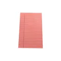 Large pink lined sticky note pad for office and student note-taking, 12.5x20cm size - 12 Pads (ai-30 Sheets/Pad) / Orange Pink