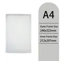 Professional white A4 magnetic display frame for office posters and licenses - A4 (240x325mm) / Silver