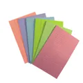 Set of 6 colorful large lined sticky notes for office supplies and student notes - Multicolor