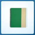Green and kraft paper spiral notebook for office and school notes - Green