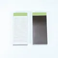 Bloc-notes magnétique détachable à deux pièces pour mémos de bureau et planification - Vert