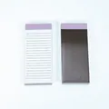 Bloc-notes magnétique détachable TODO avec en-tête violet pour l'organisation de bureau - Violet