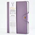 Premium lavender A5 leather journal with snap button closure and 320 pages of thick paper - A5 / Purple