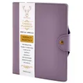 Purple A5 PU leather tabbed planner with 2025-2026 weekly monthly layouts. - A5 / Purple