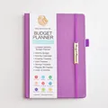 Organiseur de budget A5 en similicuir violet, planificateur mensuel - A5 / Violet