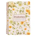 Floral A5 diabetes log book and meal planner for blood sugar tracking and daily health notes - A5 / Cream Yellow Floral