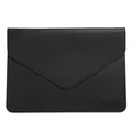 Funda para portátil delgada de cuero sintético negro mate para MacBook y protección universal - 11" / Negro