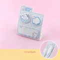 Kawaii light blue bear themed sticky notes set with 60 sheets for planners and school - Moon White Bear / 60 Cards