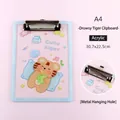 Cute tiger cartoon acrylic A4 clipboard for office document storage with metal clip - A4 Sleepy Tiger Style / A4 (30.7x22.5cm)